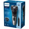 Máquina de barbear elétrica Philips S3143/02 húmido e seco sistema de lâminas PowerCut