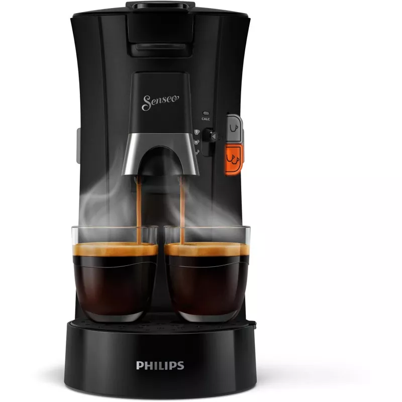 Philips Senseo Select CSA230/69 máquina de café de saquetas, saída de água quente, One Touch, preta