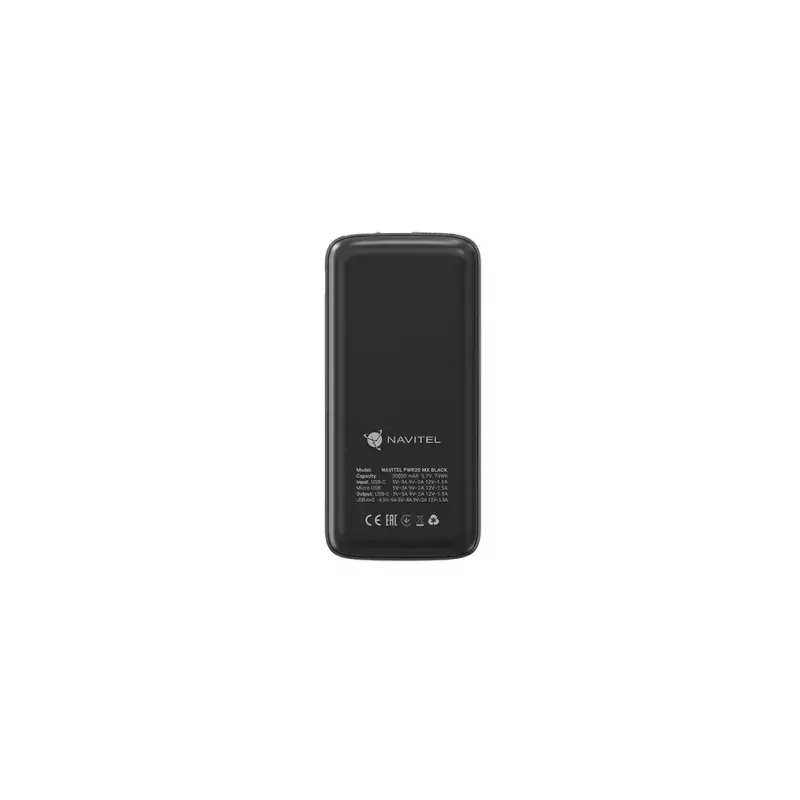 Carregador portátil Navitel PWR20 MX preto 20000 mAh