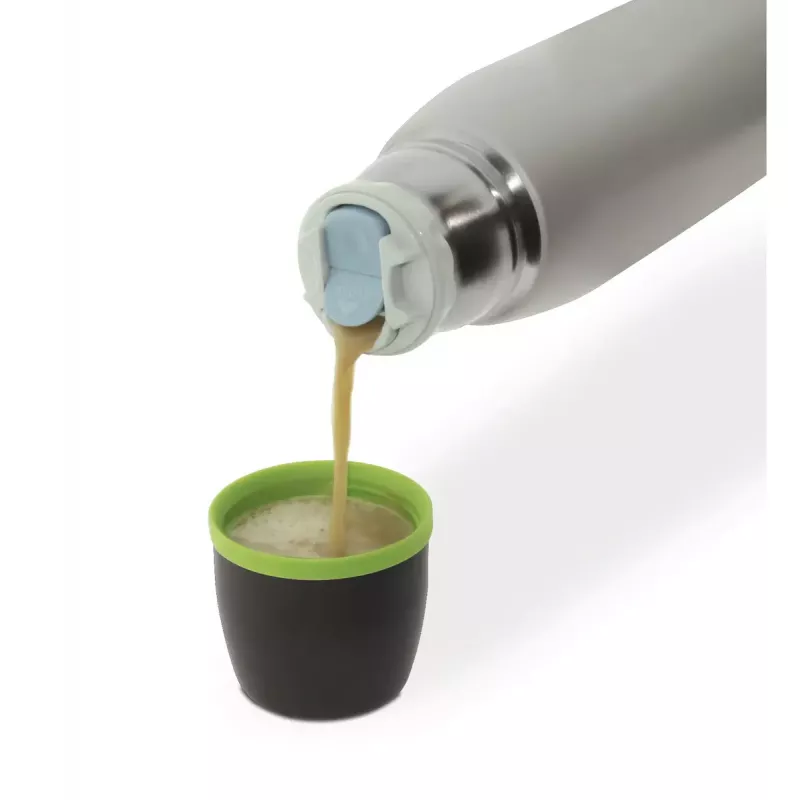Garrafa de vácuo JATA Termo 0,75 L preto verde cinzento