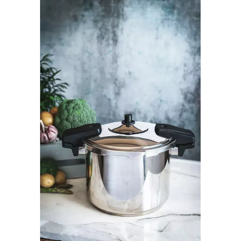 Panela de pressão para fogão JATA OSR8 8L aço inoxidável
