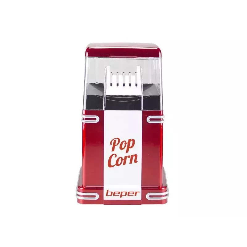 Máquina de pipocas Beper 90.590Y vermelho branco 1200 W 3 min