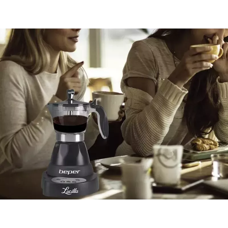 Máquina de café expresso Beper 3 chávenas BC.041N