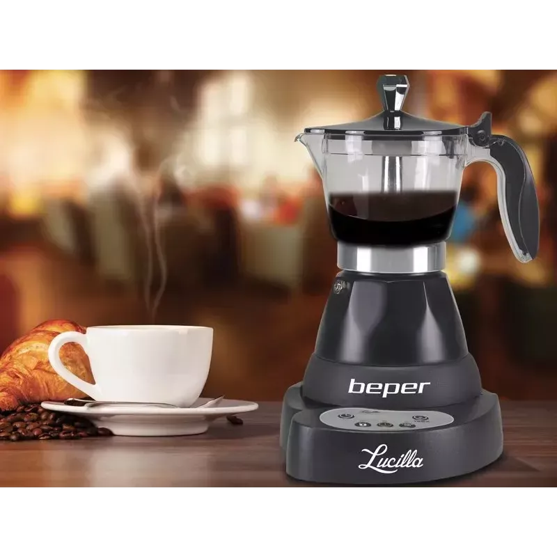 Máquina de café expresso Beper 3 chávenas BC.041N