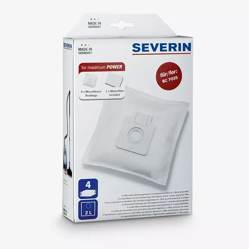 Sacos de pó Severin SB 7211 aspirador com saco