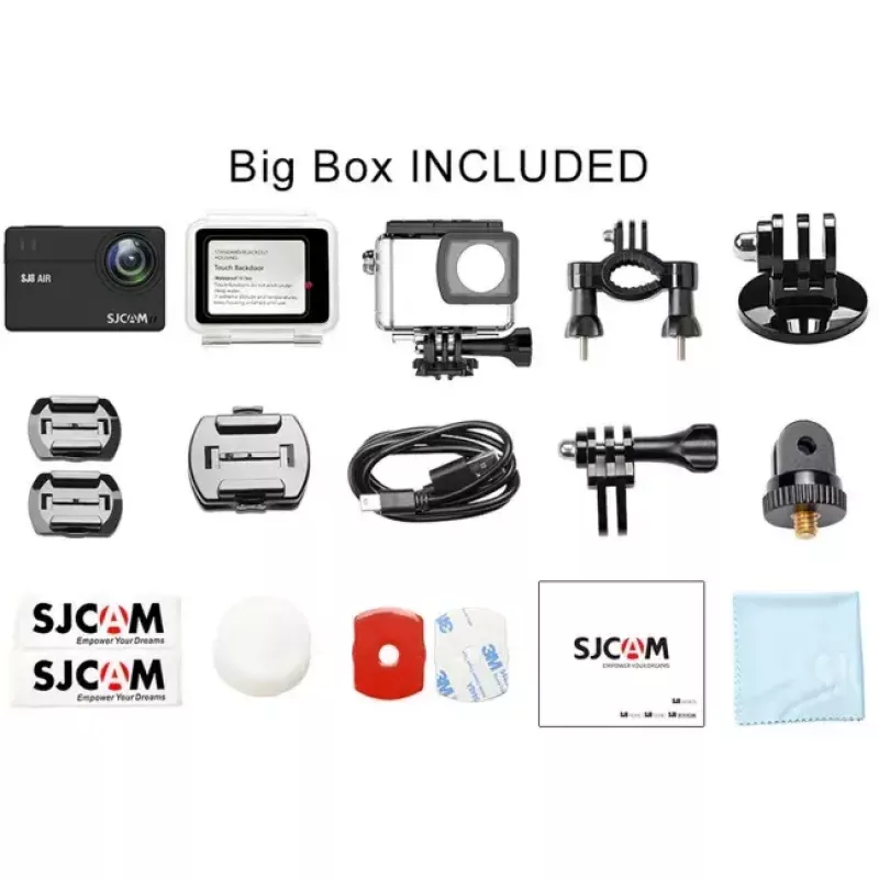 Action cam SJCam SJ8 AIR 4K 30fps com Wi‑Fi (SJ8AIR-BK)