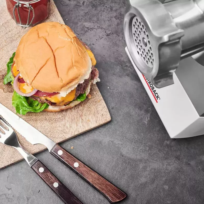 Picadora de carne Gastroback Design Plus 350 W Prateado Branco