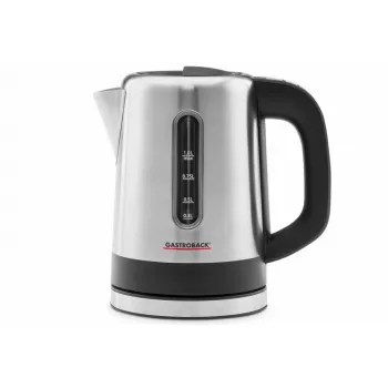 Chaleira Gastroback 1 L 2200 W Preto Aço inoxidável