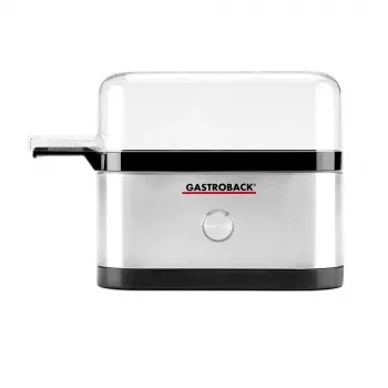 Cozedor de ovos Gastroback Design Mini 3 ovos 350 W Preto Aço inoxidável
