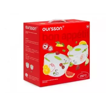 Saladeira OURSSON BS4781RC/GA Redonda Cerâmica Multicolor 2 unid.