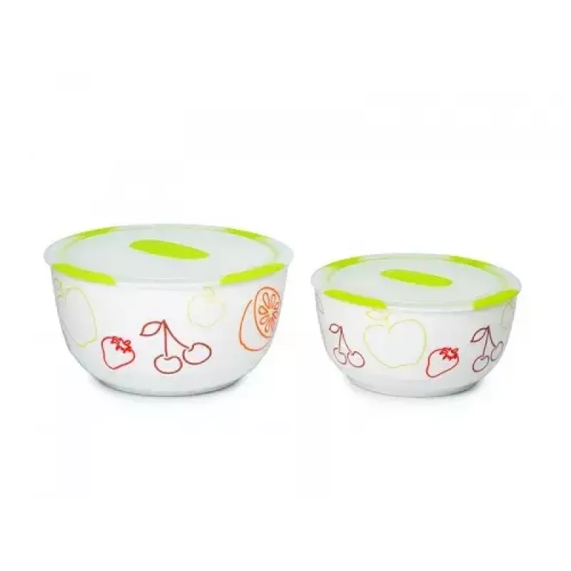 Oursson BS4781RC/GA conjunto de saladeiras de cerâmica, verde maçã