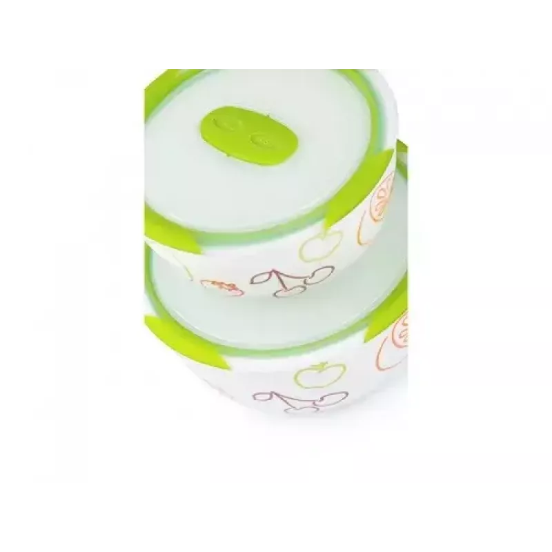 Oursson BS4781RC/GA conjunto de saladeiras de cerâmica, verde maçã