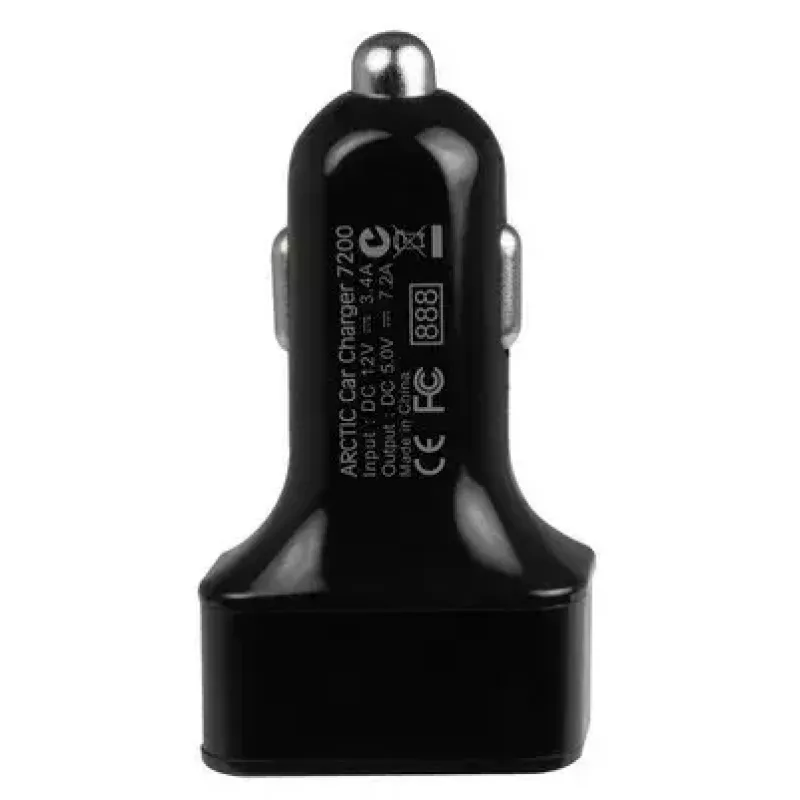 Carregador de automóvel ARCTIC 7200 – carregador USB de automóvel com 3 portas
