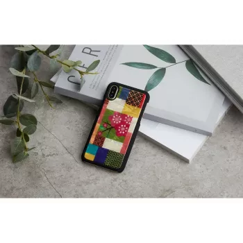 Capa para smartphone iKins para iPhone XS/S — design Kirschblüten branco, proteção rígida ajustada