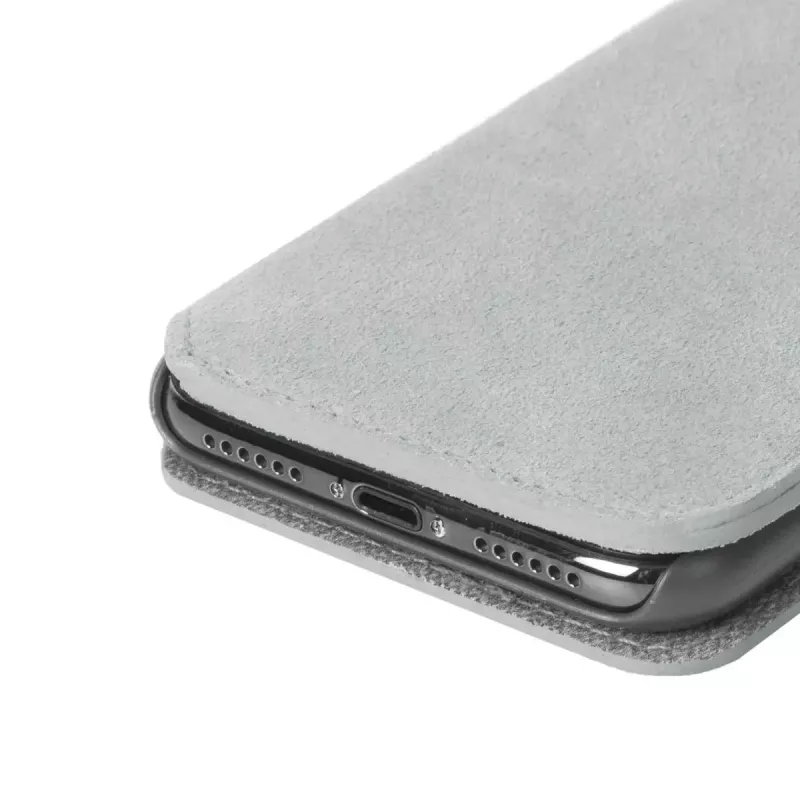 Capa tipo carteira Krusell Broby 4 Card SlimWallet para iPhone X/XS cinzento