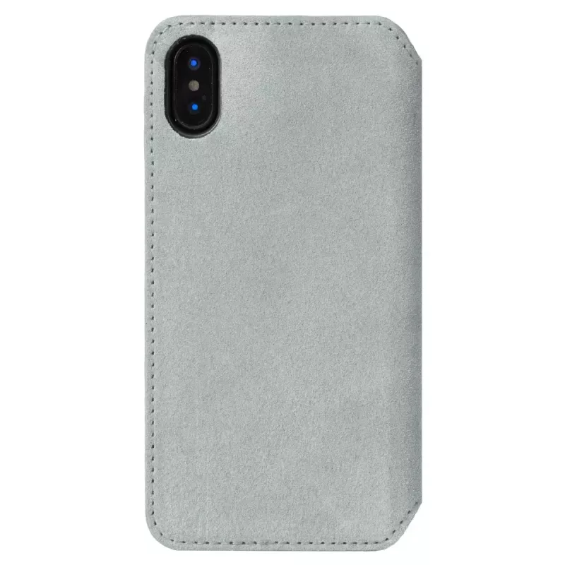 Capa tipo carteira Krusell Broby 4 Card SlimWallet para iPhone X/XS cinzento
