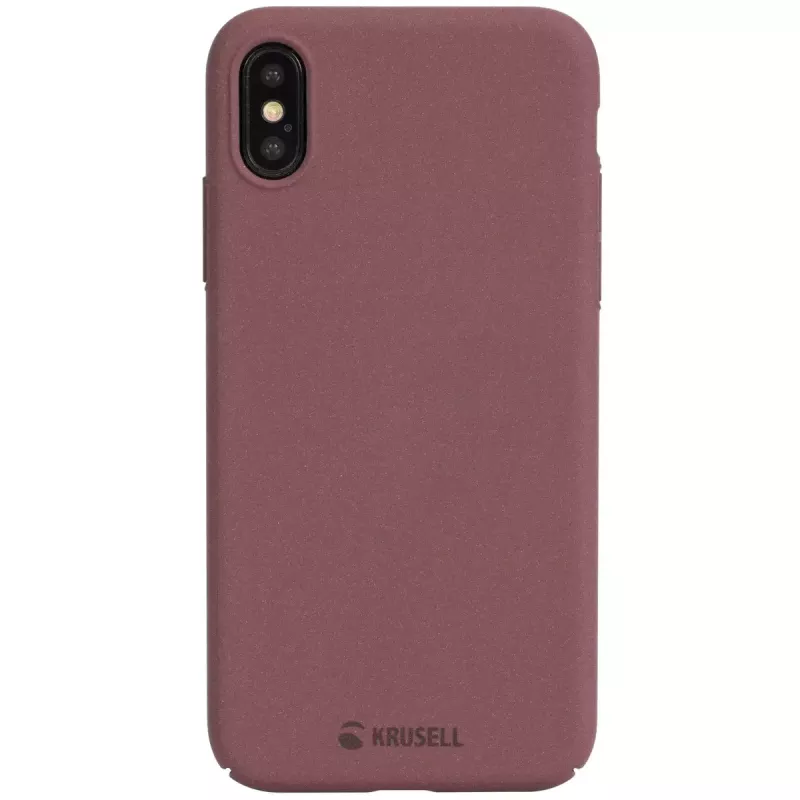 Capa tipo carteira Krusell Sandby iPhone X/XS bordô