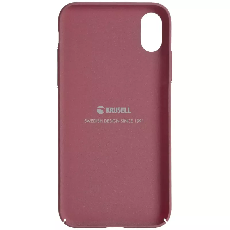 Capa tipo carteira Krusell Sandby iPhone X/XS bordô