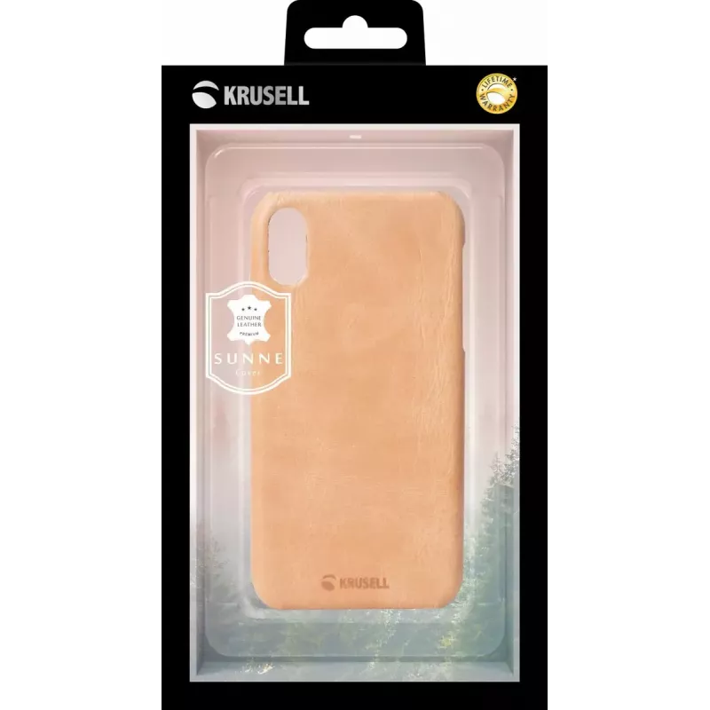Capa de proteção Krusell Sunne para Apple iPhone XR — Vintage-Nude, capa de proteção fina