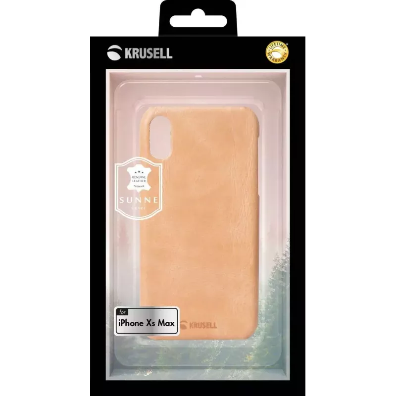 Capa Krusell Sunne iPhone XS Max 16,5 cm bege