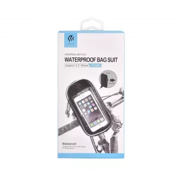 Bolsa universal impermeável para bicicleta Devia preta