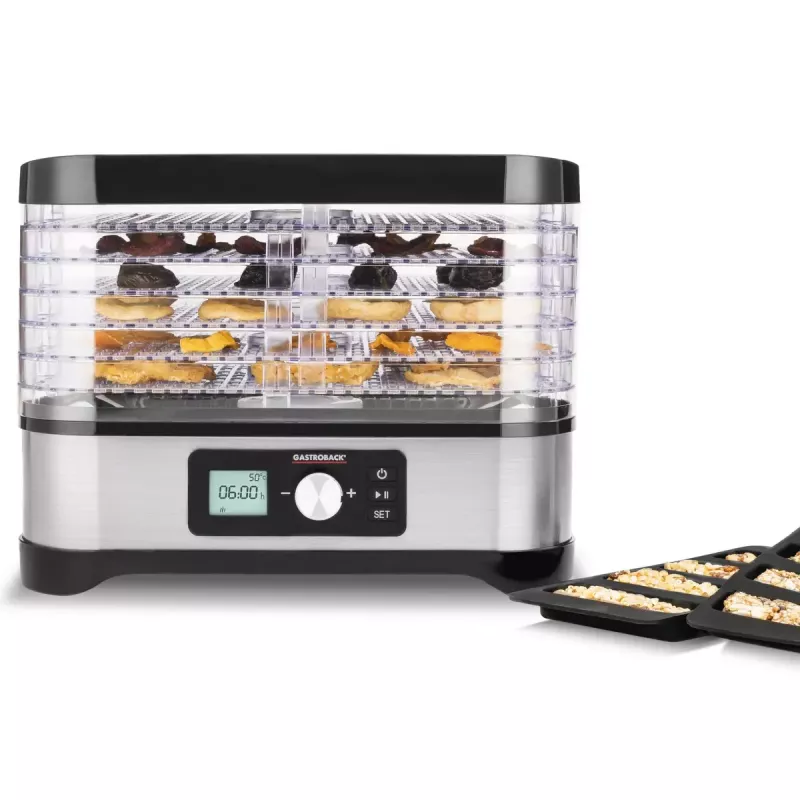 Extrator de sumo Gastroback Design Natural Plus preto aço inoxidável