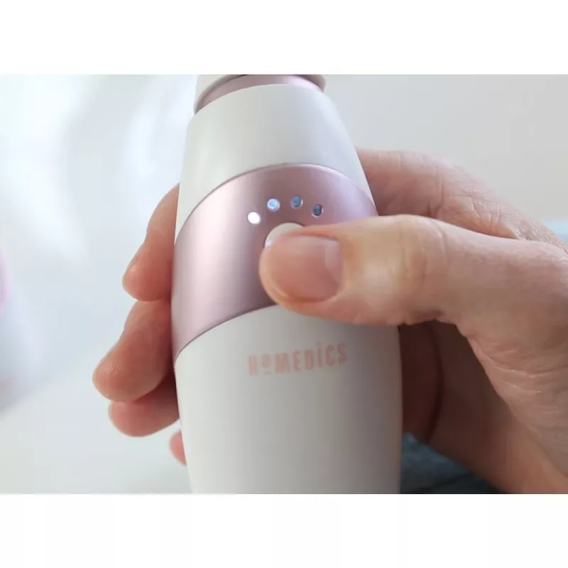 HoMedics Radiance aparelho de cuidado da pele microdermoabrasão por vácuo rosé, branco