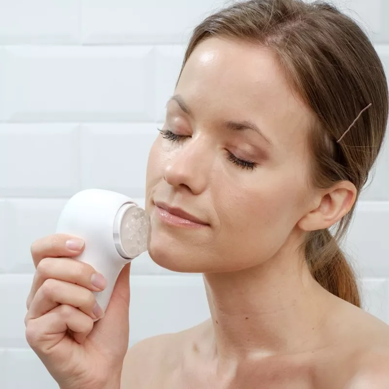 HoMedics FAC-600-EU escova facial pulsação rosé, branco pilha