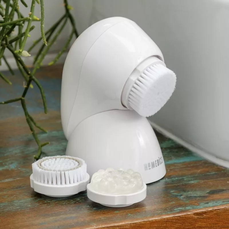 HoMedics FAC-600-EU escova facial pulsação rosé, branco pilha