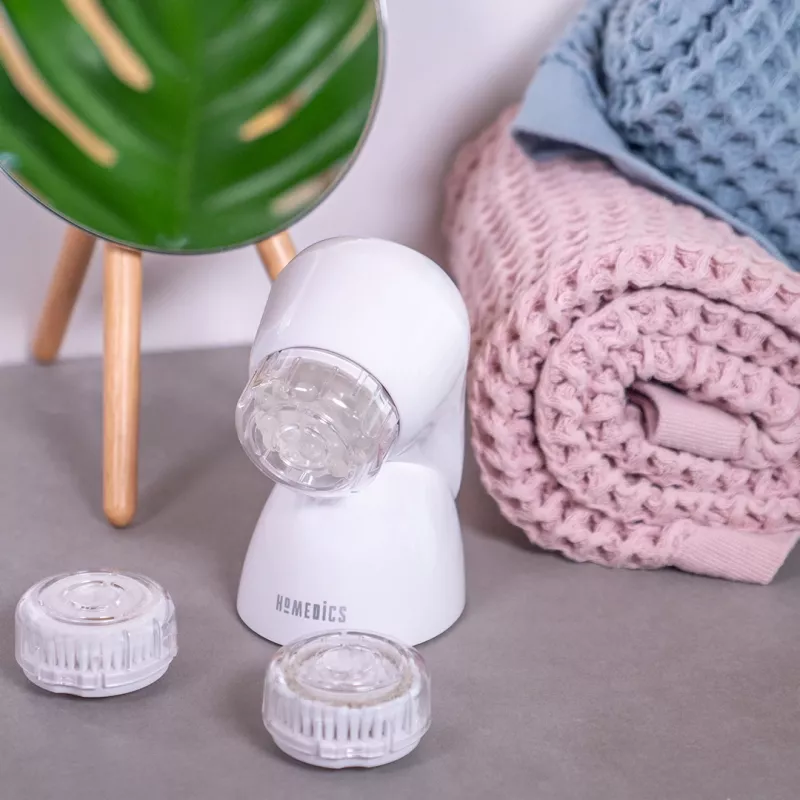 HoMedics FAC-600-EU escova facial pulsação rosé, branco pilha