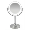 Espelho de maquilhagem HoMedics MIR-8150-EU de pé redondo aço inoxidável