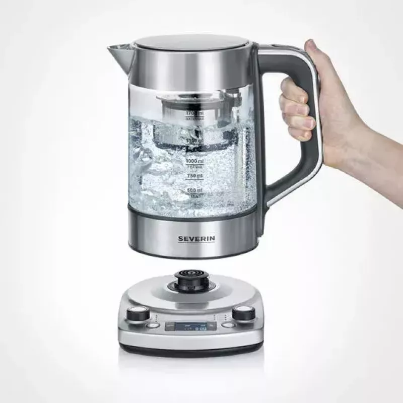 Chaleira elétrica Severin 1,7 l 3000 W aço inoxidável