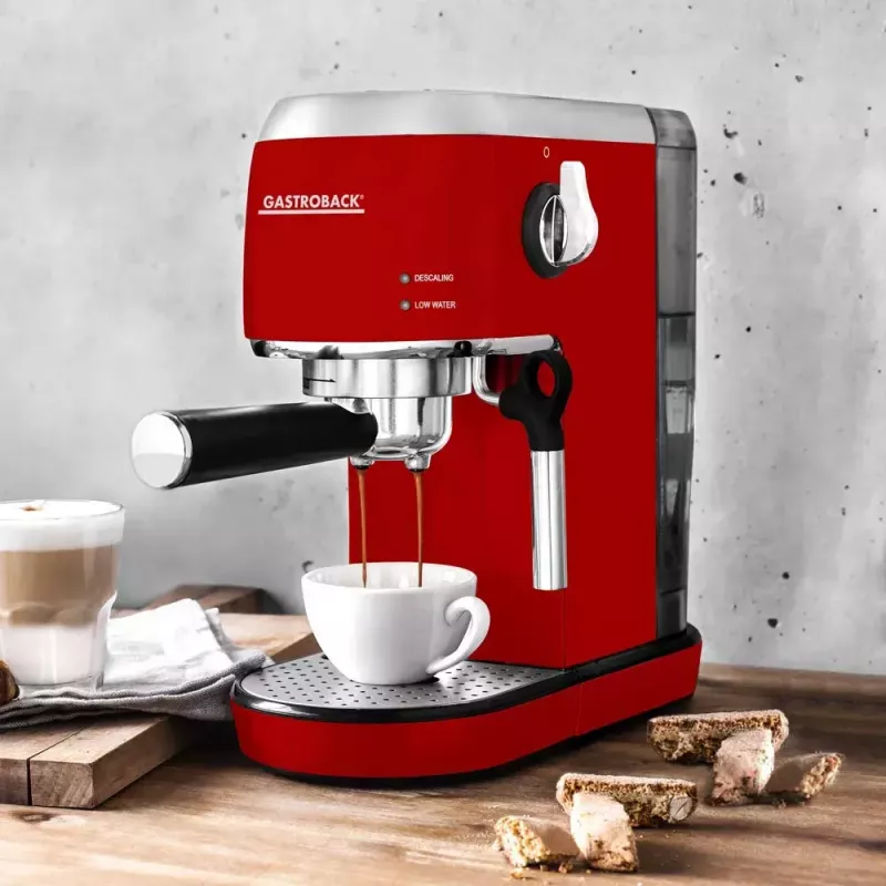 Máquina de café expresso Gastroback Design Espresso Piccolo 1,5 L 1400 W vermelha