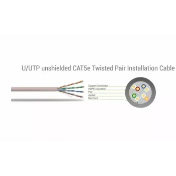 Cabo de rede SBOX UTP-305 CAT5E RJ45 305 m azul