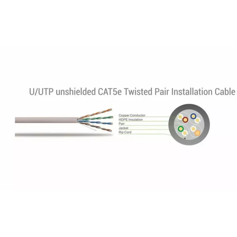 Cabo de rede SBOX UTP-305 CAT5E RJ45 305 m azul
