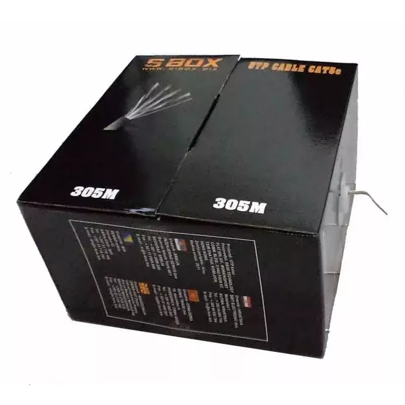 Cabo de rede SBOX UTP-305 CAT5E RJ45 305 m azul