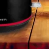 Chaleira elétrica MANTA KTL9230B 1.7L 2200W preta, corpo em plástico, controlador Strix, indicador de nível de água