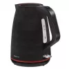 Chaleira elétrica MANTA KTL9230B 1.7L 2200W preta, corpo em plástico, controlador Strix, indicador de nível de água