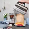 Chaleira elétrica Gastroback 1,7 L 3000 W preto aço inoxidável