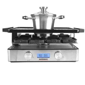 Conjunto de raclette e fondue Gastroback Design Raclette-Fondue Advanced Plus 2200W