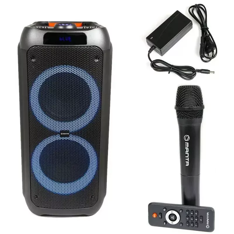 Altifalante Bluetooth portátil MANTA SPK5310 PRO 20W – sem fios, recarregável, suporte TWS
