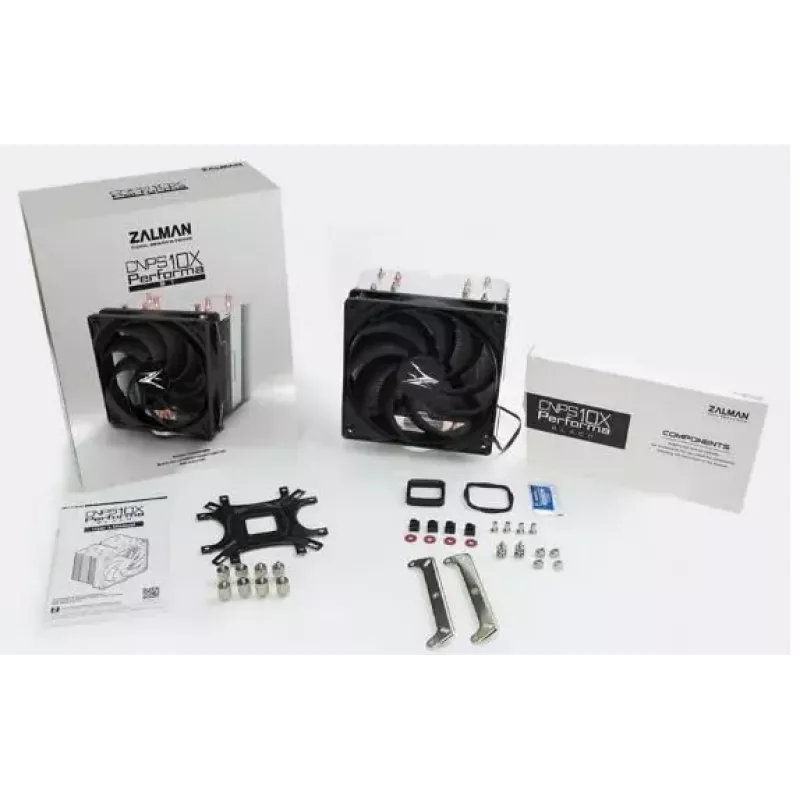 Arrefecedor de CPU ZALMAN CNPS10X PERFORMA ST com ventoinha de 120 mm e 4 heatpipes