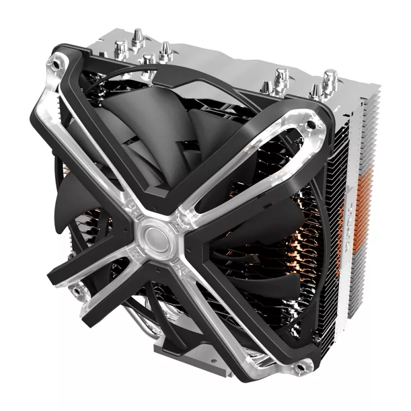 Sistema de arrefecimento para computador Zalman CNPS17X arrefecedor de processador 14 cm preto, cinzento