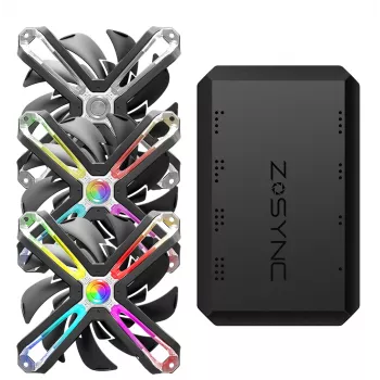 Sistema de arrefecimento para computador Zalman ZM-SF120A3 ventoinha para caixa de computador 12 cm preto