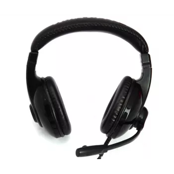 Auscultadores com microfone Zalman ZM-HPS200 com fios arco de cabeça gaming preto