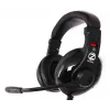 Auscultadores com microfone Zalman ZM-HPS200 com fios arco de cabeça gaming preto