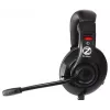 Auscultadores com microfone Zalman ZM-HPS200 com fios arco de cabeça gaming preto