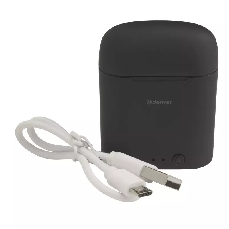 Auscultadores com microfone Denver TWE-46 preto