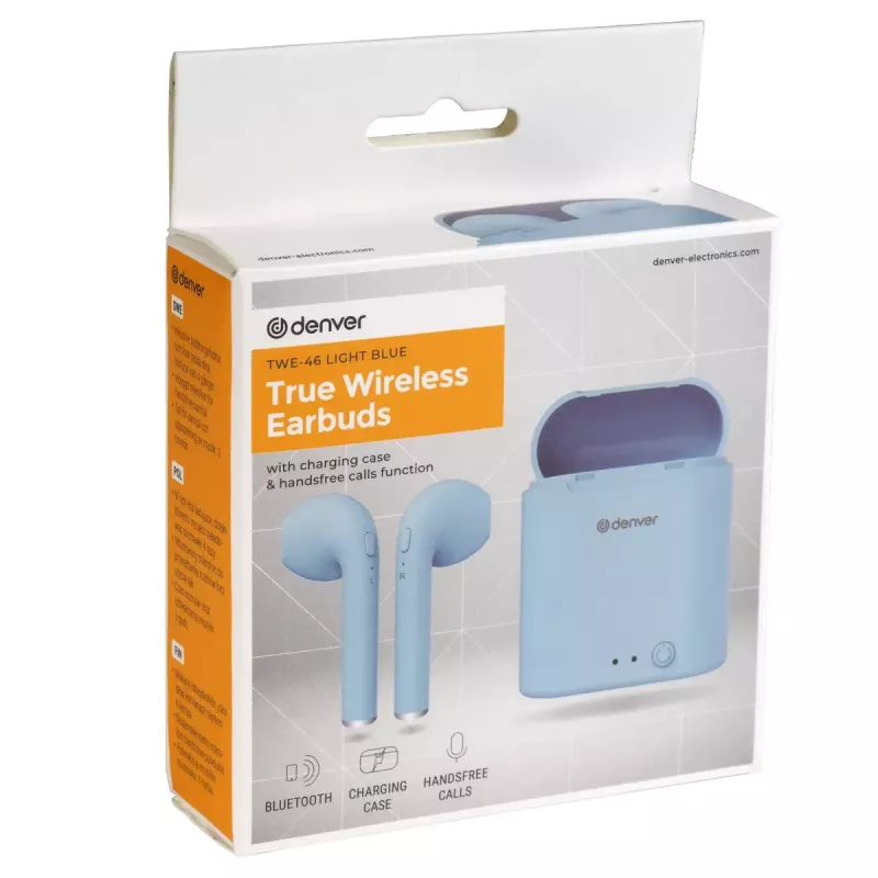Auscultadores Denver TWE-46LIGHTBLUE