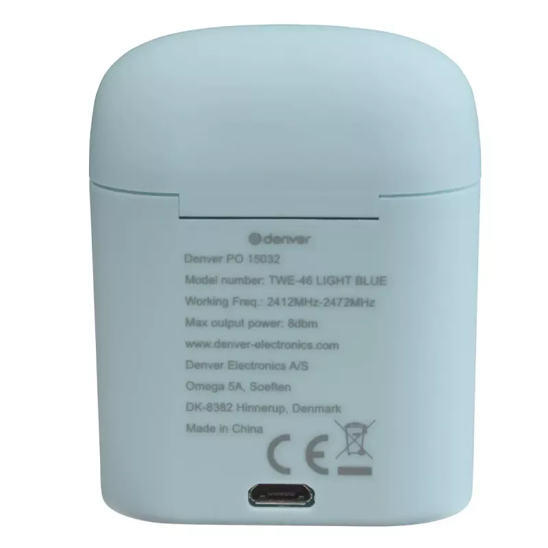 Auscultadores Denver TWE-46LIGHTBLUE